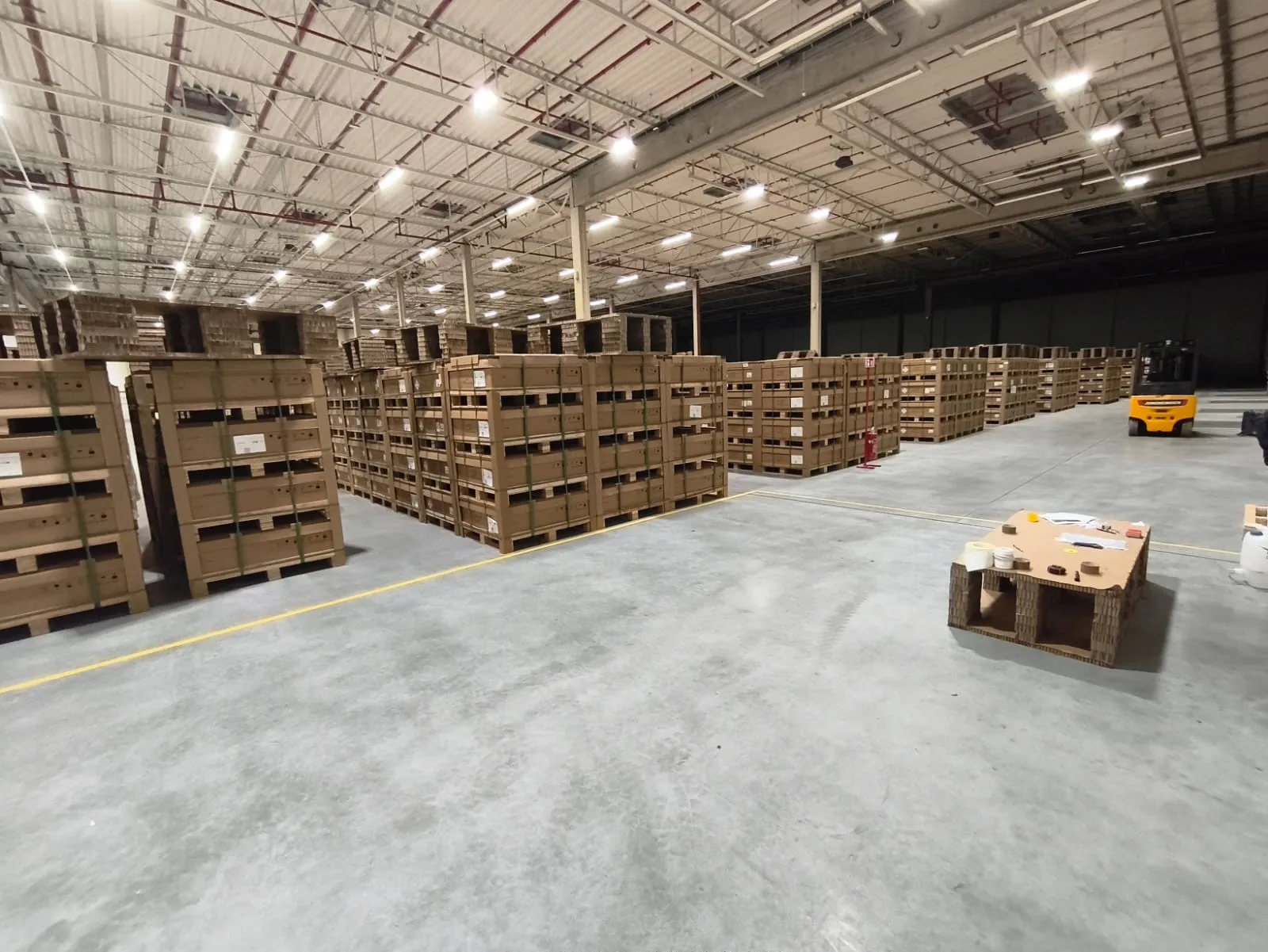 Pallet racking at the ALB warehouse